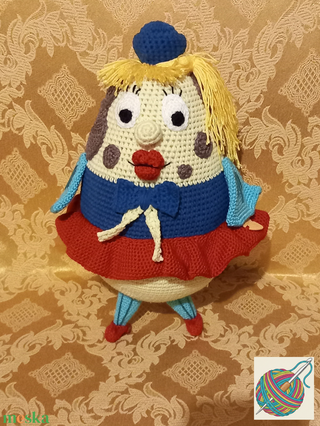 Horgolt Mrs. Puff Bikinifenékről - játék & sport - plüssállat & játékfigura - plüss mesefigurák - Meska.hu