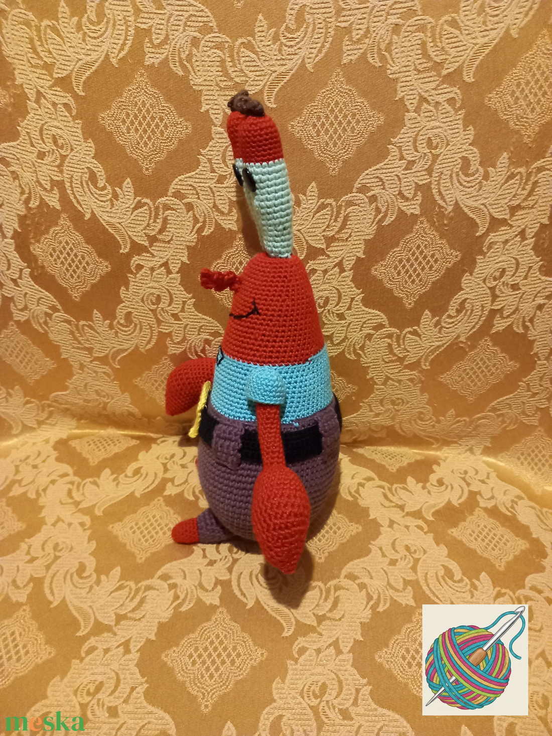 Horgolt Rák úr - játék & sport - plüssállat & játékfigura - plüss mesefigurák - Meska.hu