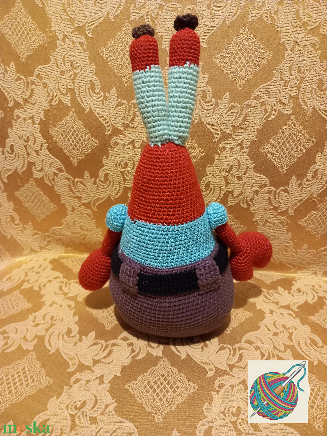 Horgolt Rák úr - játék & sport - plüssállat & játékfigura - plüss mesefigurák - Meska.hu