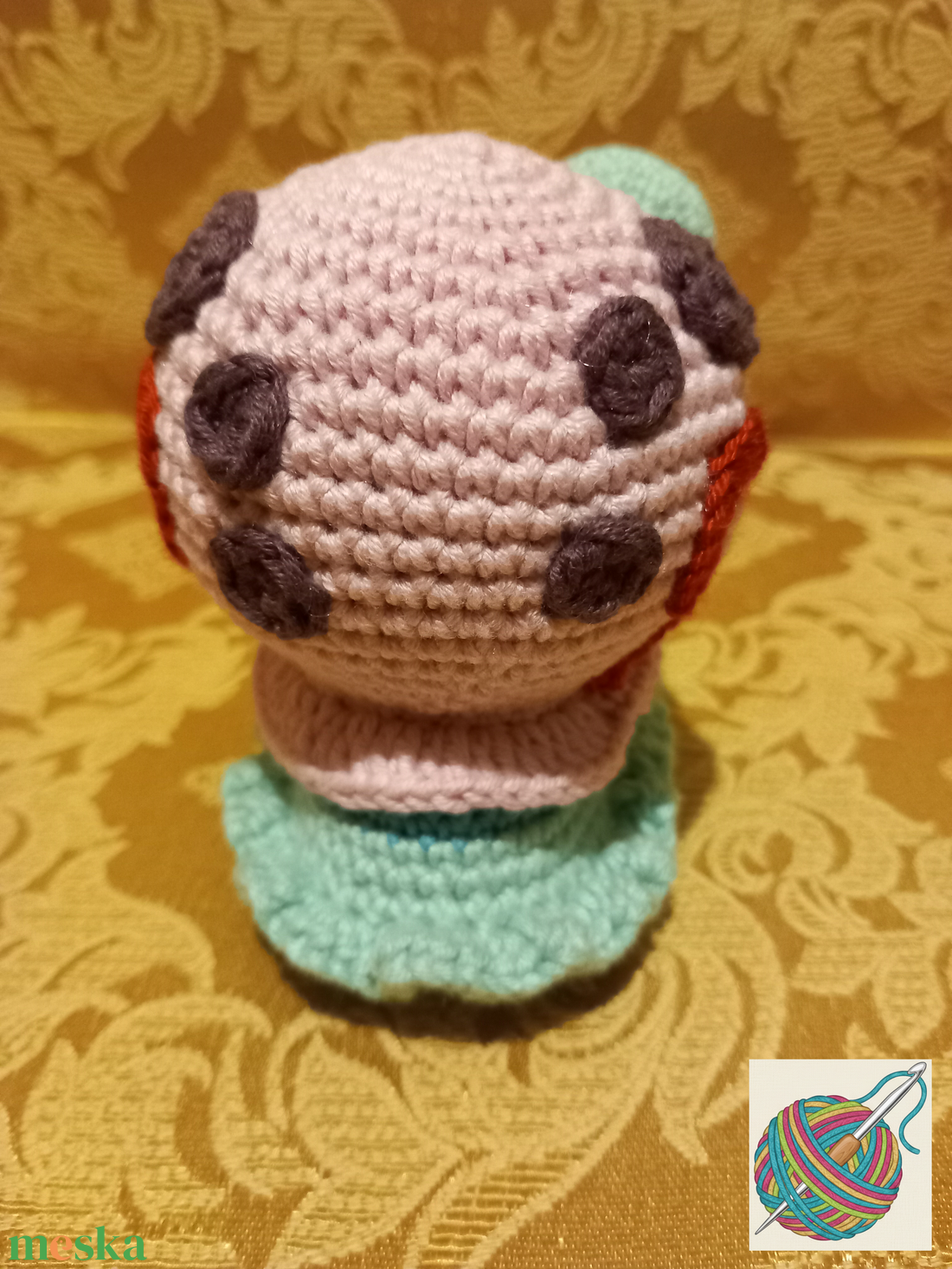 Horgolt Csigusz - játék & sport - plüssállat & játékfigura - plüss mesefigurák - Meska.hu