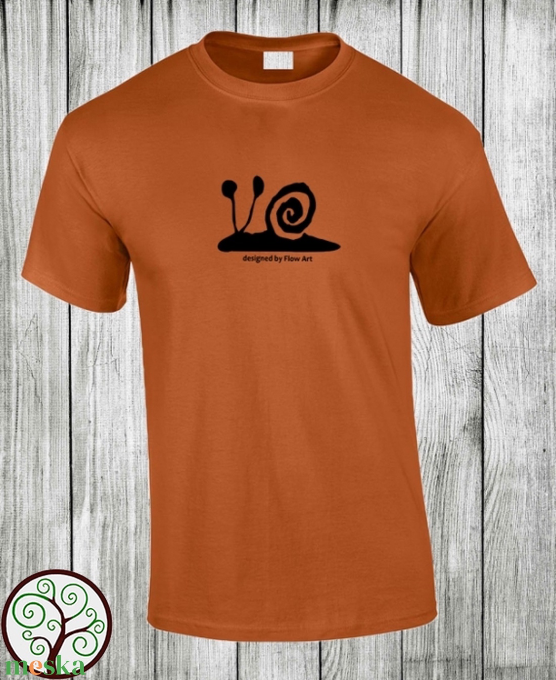 Csigás póló - ruha & divat - férfi ruha - póló - Meska.hu