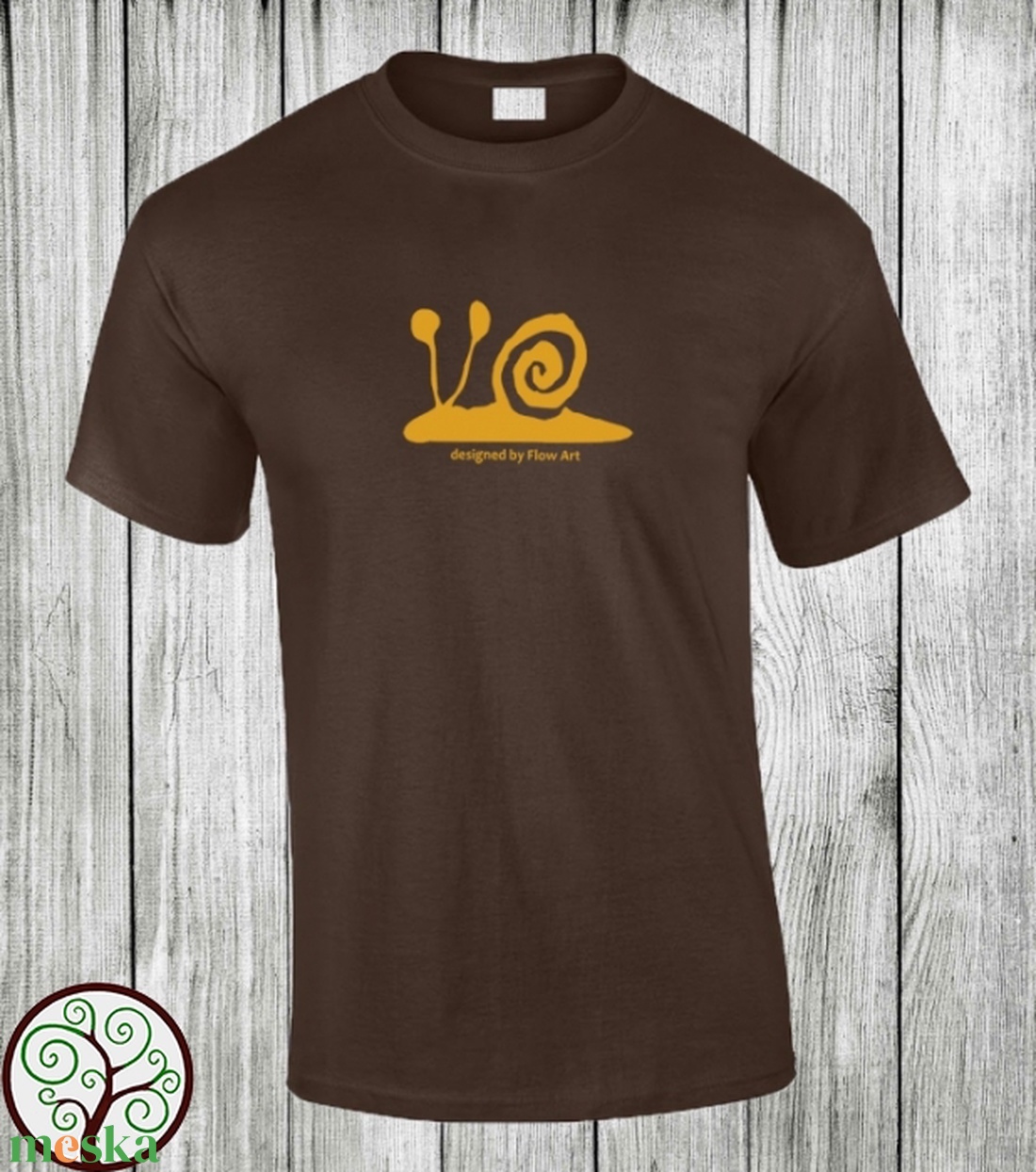 Csigás póló - ruha & divat - férfi ruha - póló - Meska.hu