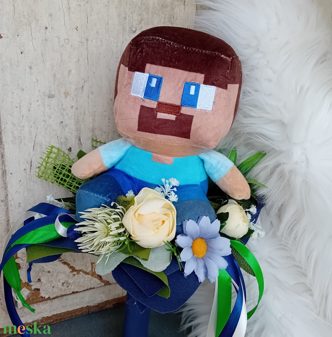 Ovis ballagási csokor - Minecraft - otthon & életmód - dekoráció - virágdísz és tartó - csokor & virágdísz - Meska.hu Ovis ballagási csokor - Minecraft - otthon & életmód - dekoráció - virágdísz és tartó - csokor & virágdísz - Meska.hu