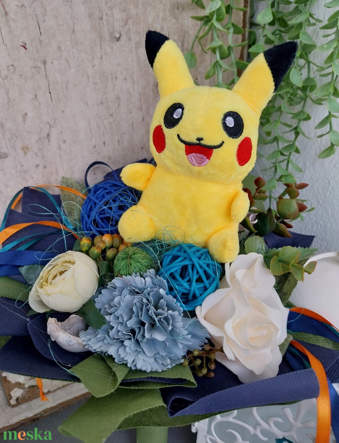 Ovis ballagási csokor - Pokemon - otthon & életmód - virágdekoráció - virágok - virágcsokor - Meska.hu