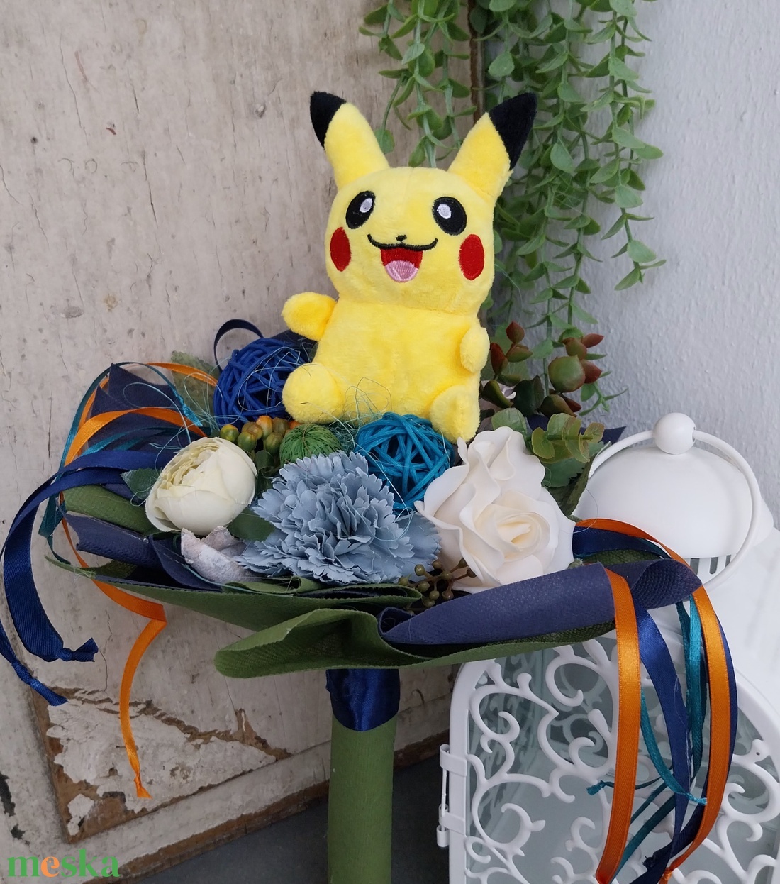 Ovis ballagási csokor - Pokemon - otthon & életmód - virágdekoráció - virágok - virágcsokor - Meska.hu