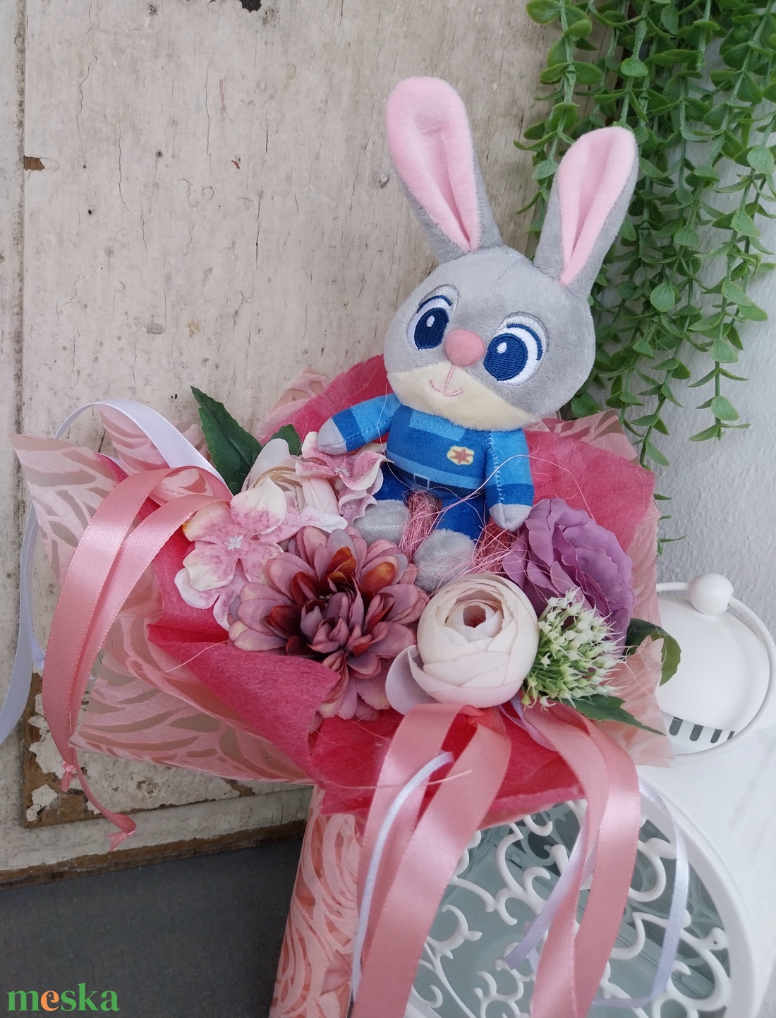 Ovis ballagási csokor - Zootropolis - otthon & életmód - virágdekoráció - virágok - virágcsokor - Meska.hu