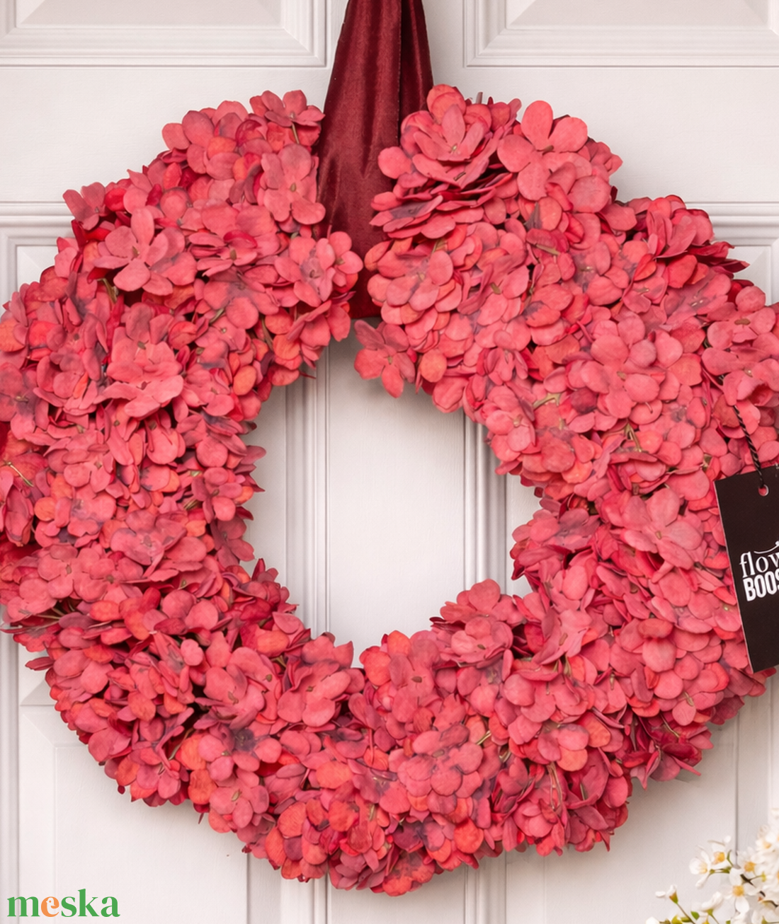 Tavaszi ajtódísz hortenziából - otthon & életmód - dekoráció - ajtó- és ablak dekoráció - ajtódísz & kopogtató - Meska.hu