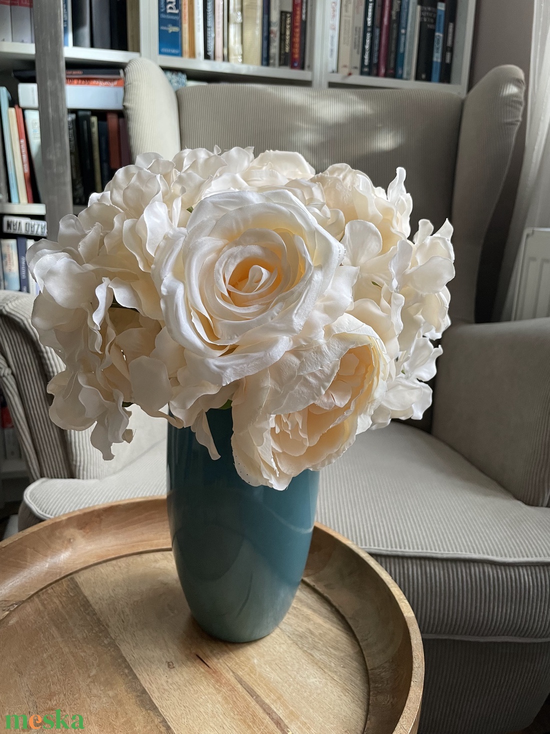 Tavaszi virágcsokor bézs virágokból - otthon & életmód - virágdekoráció - virágok - virágcsokor - Meska.hu