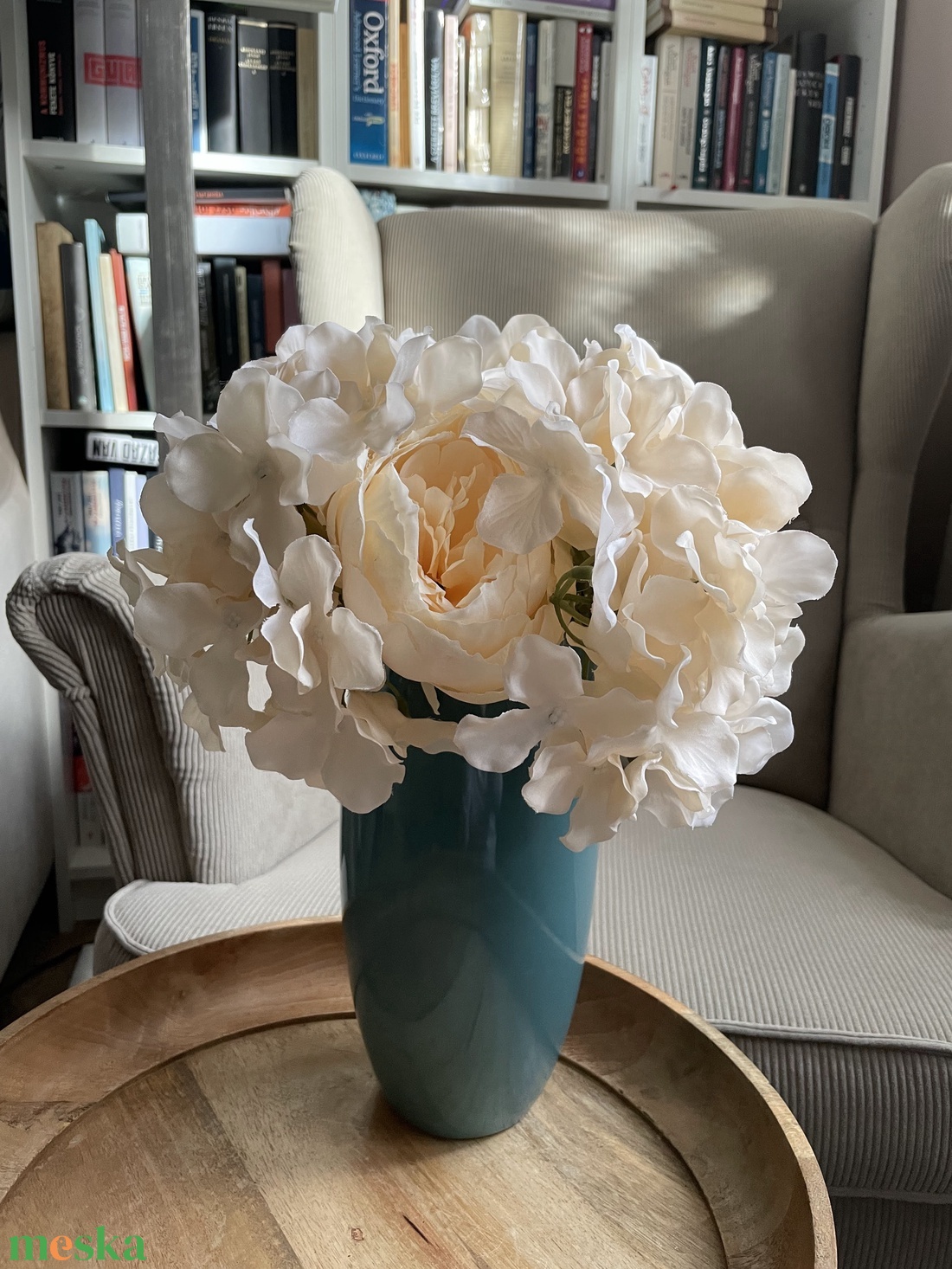 Tavaszi virágcsokor bézs virágokból - otthon & életmód - virágdekoráció - virágok - virágcsokor - Meska.hu