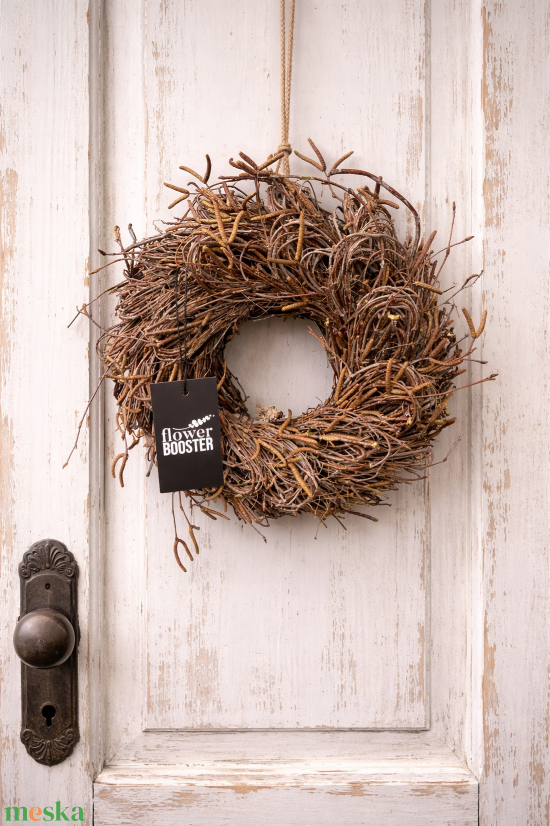 Tavaszi nyírfaágból készített ajtódísz  - otthon & életmód - dekoráció - ajtó- és ablak dekoráció - ajtódísz & kopogtató - Meska.hu