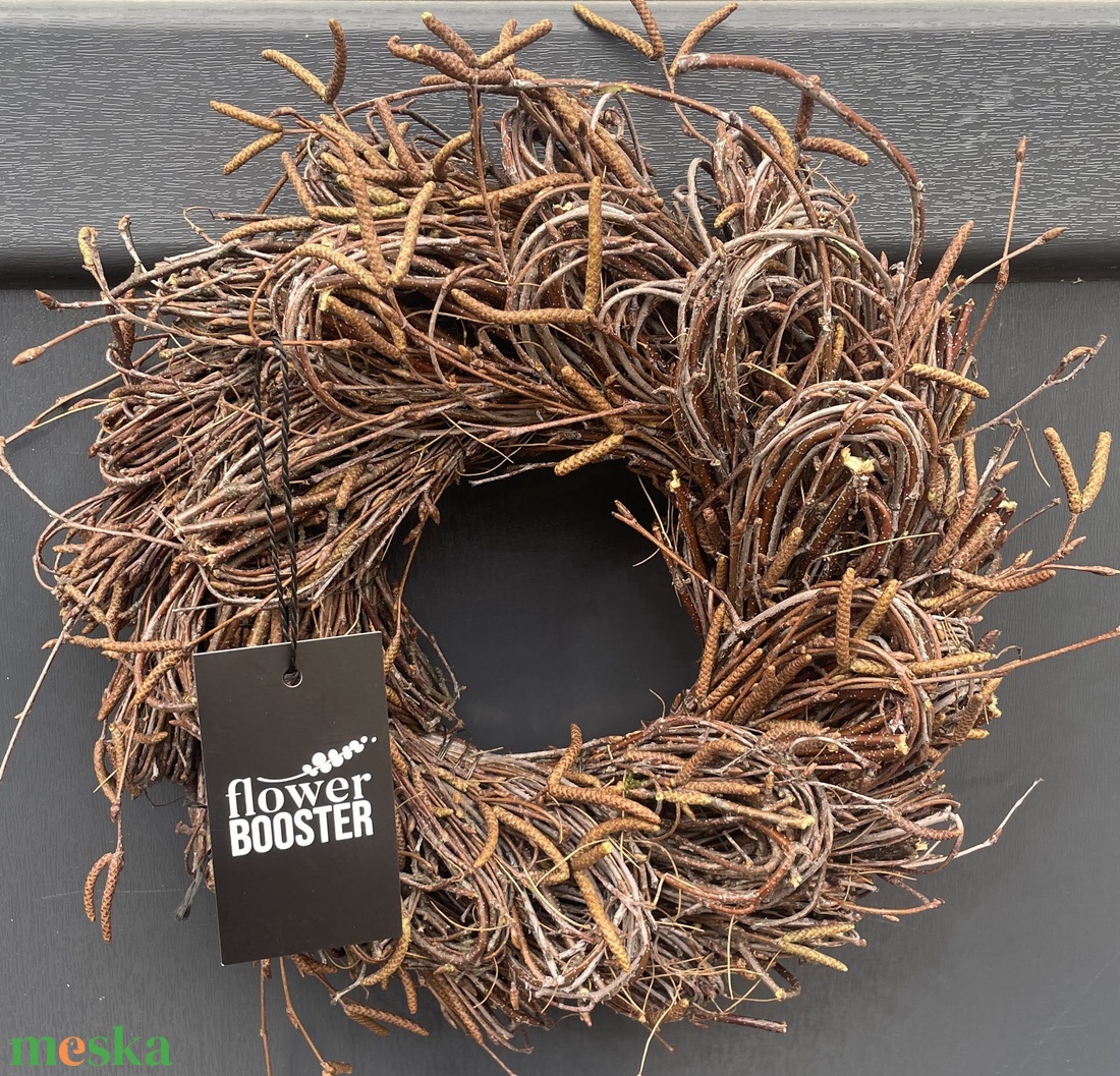 Tavaszi nyírfaágból készített ajtódísz  - otthon & életmód - dekoráció - ajtó- és ablak dekoráció - ajtódísz & kopogtató - Meska.hu