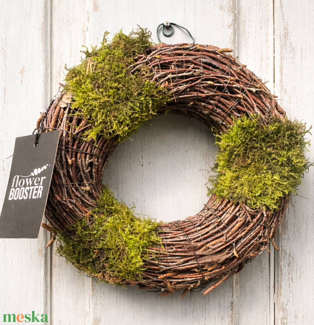 Tavaszi nyírfaágból és mohából készített kis ajtódísz - otthon & életmód - dekoráció - ajtó- és ablak dekoráció - ajtódísz & kopogtató - Meska.hu