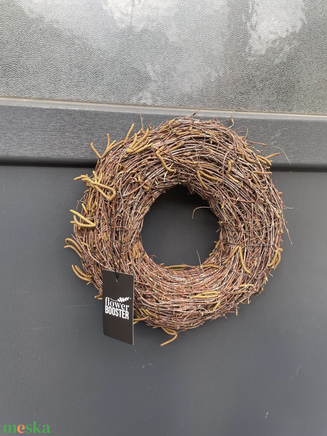 Tavaszi nyírfavesszőből szorosan kötött ajtódísz - otthon & életmód - dekoráció - ajtó- és ablak dekoráció - ajtódísz & kopogtató - Meska.hu