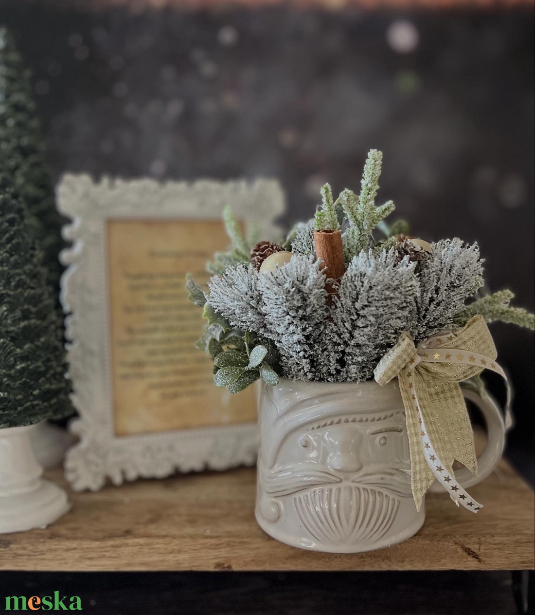 Télapós asztaldísz - karácsony - karácsonyi lakásdekoráció - karácsonyi lakásdíszek - Meska.hu