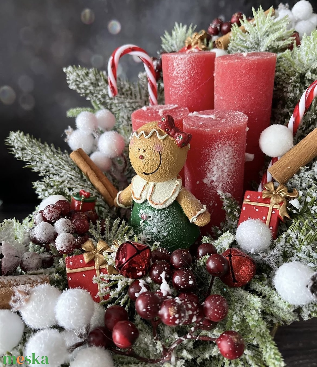 Szánkós adventi dísz - karácsony - adventi díszek - adventi asztaldísz - Meska.hu