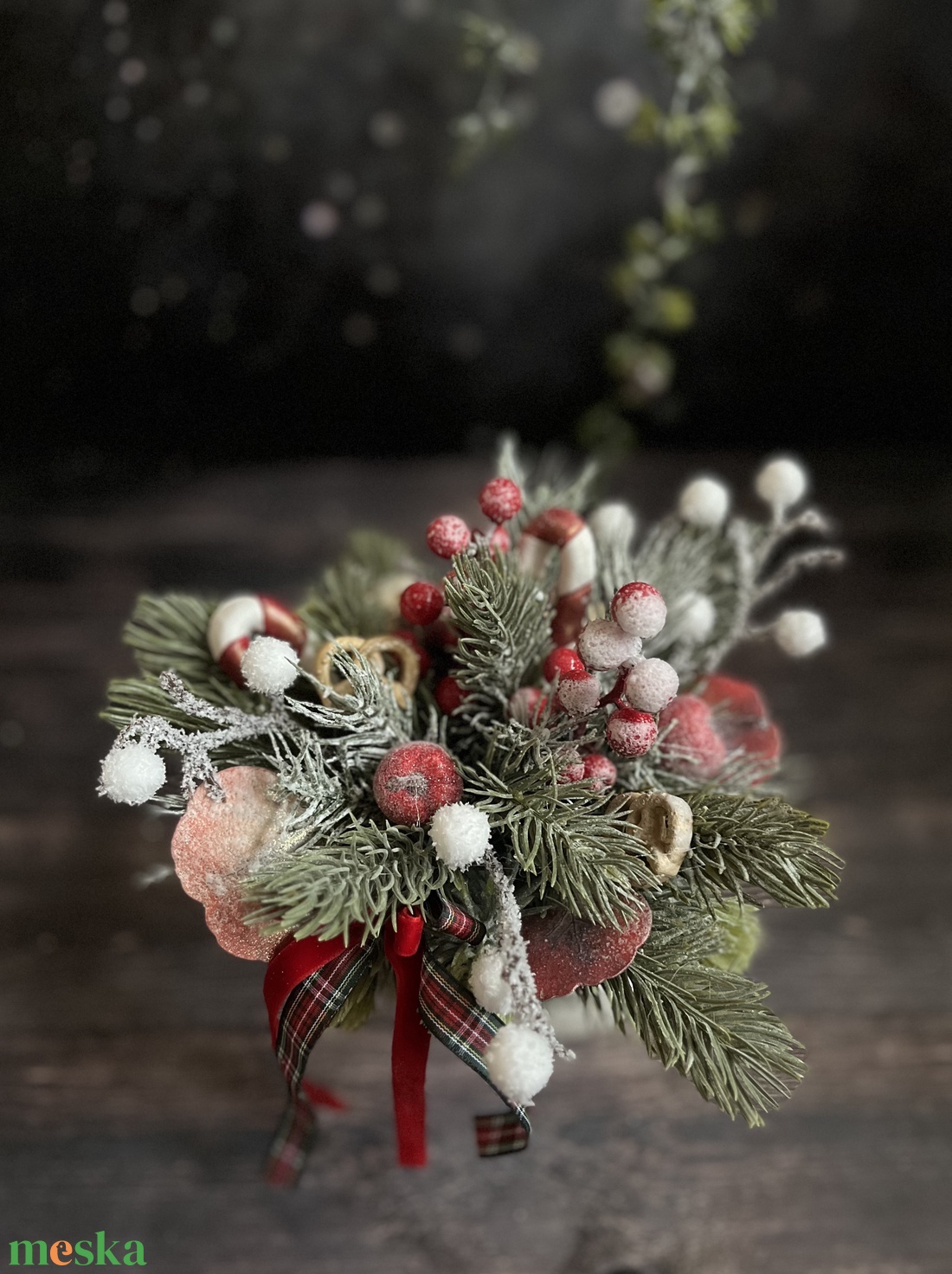 Mikulás csizmája asztaldísz - karácsony - karácsonyi lakásdekoráció - karácsonyi lakásdíszek - Meska.hu