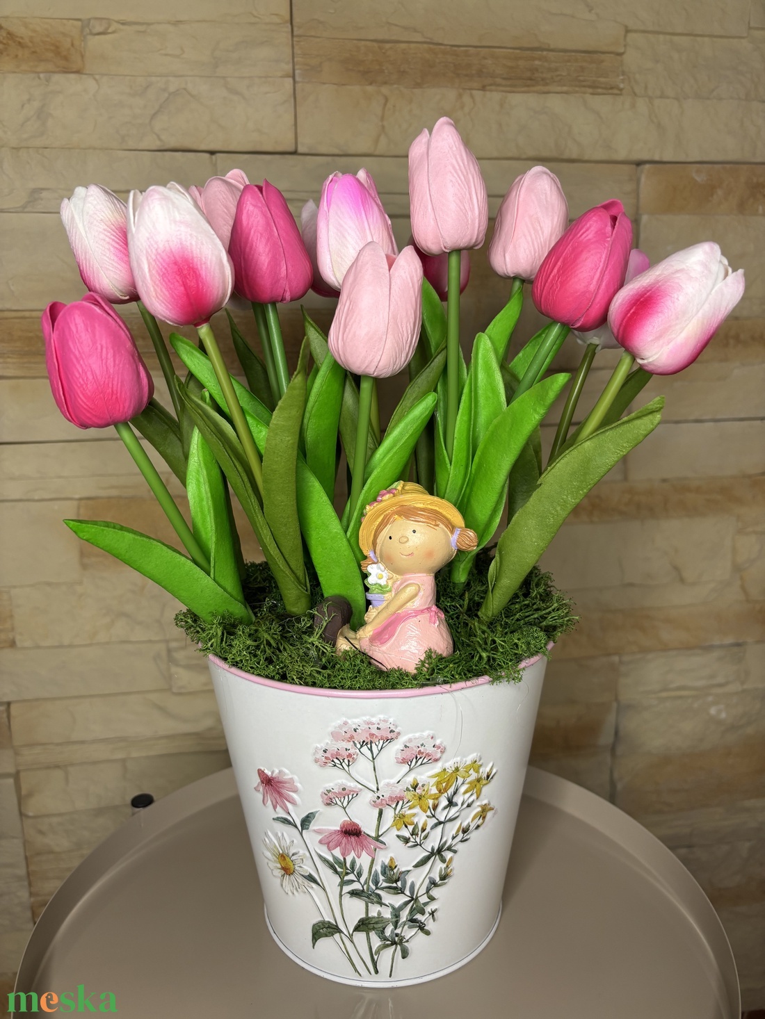 Tulipán asztaldísz  - otthon & életmód - dekoráció - asztal és polc dekoráció - asztaldísz - Meska.hu