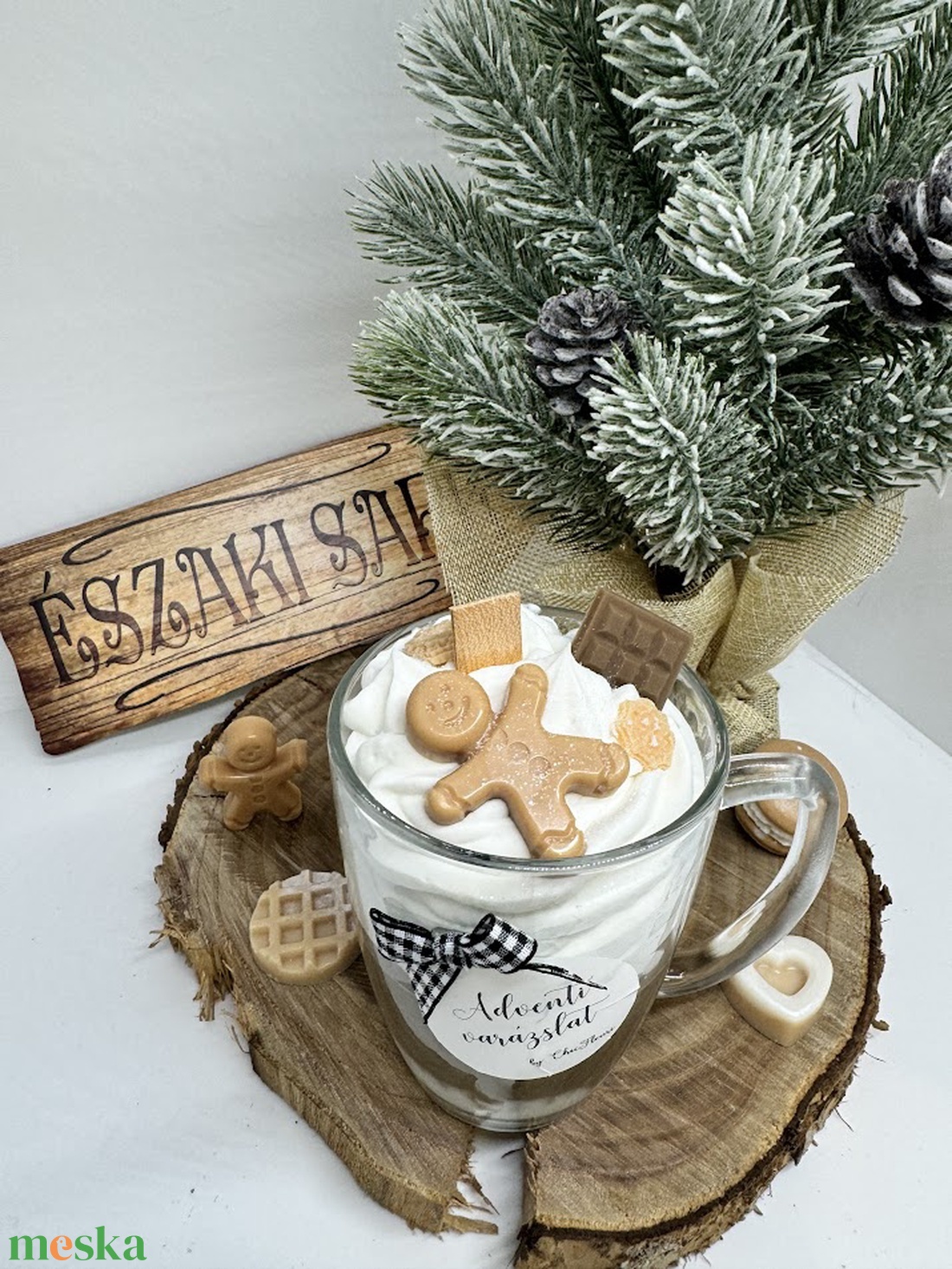 Adventi varázslat gyertya  - karácsony - karácsonyi lakásdekoráció - karácsonyi illatgyertya, mécses - Meska.hu