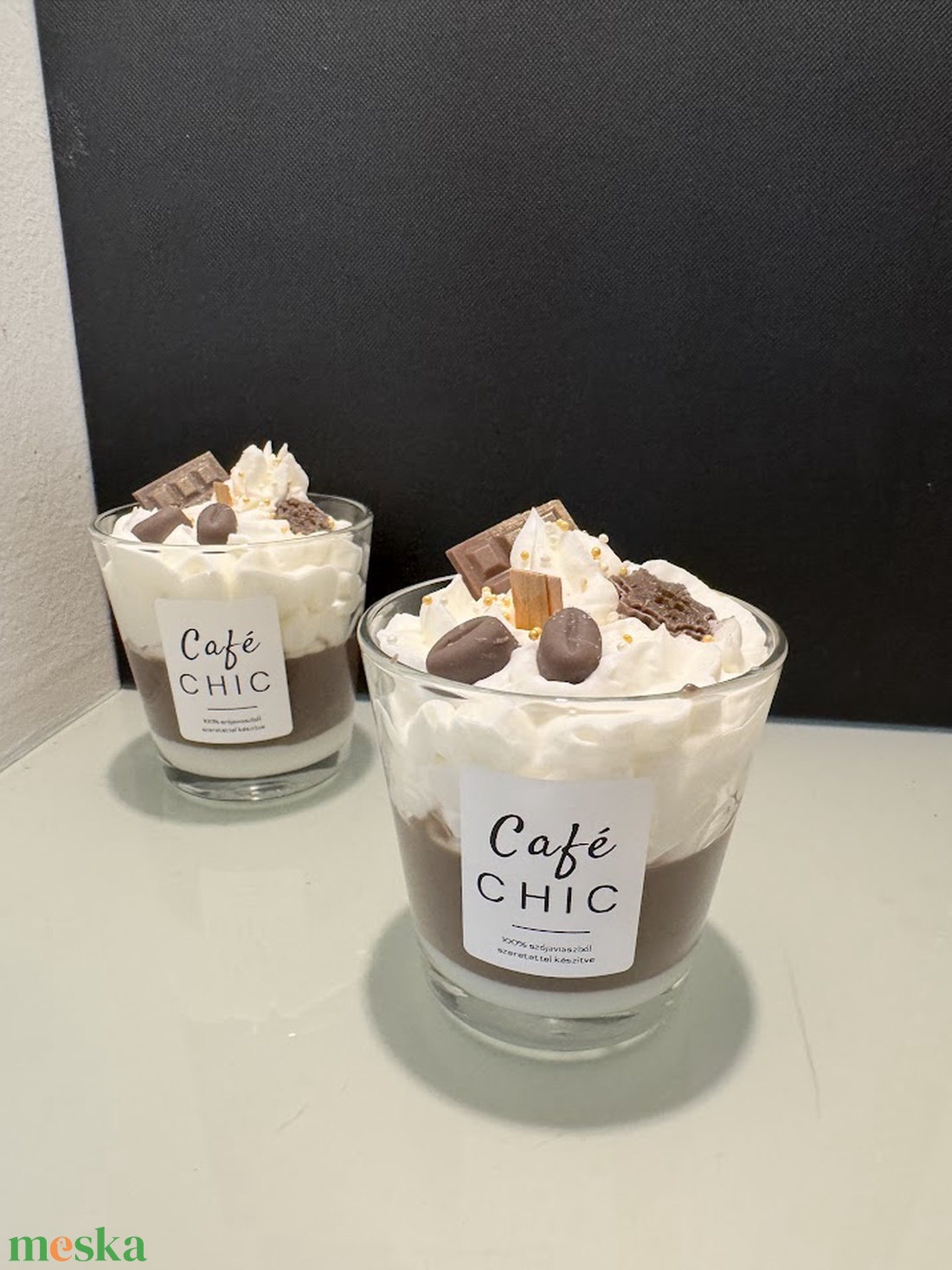 Café Chic - otthon & életmód - gyertya, illat, aroma - gyertya - Meska.hu