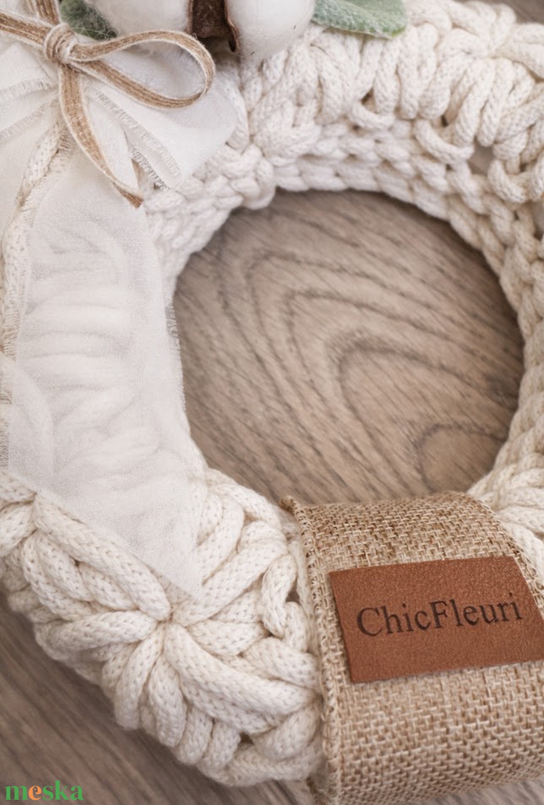 Horgolt kopogtató - otthon & életmód - dekoráció - ajtó- és ablak dekoráció - ajtódísz & kopogtató - Meska.hu