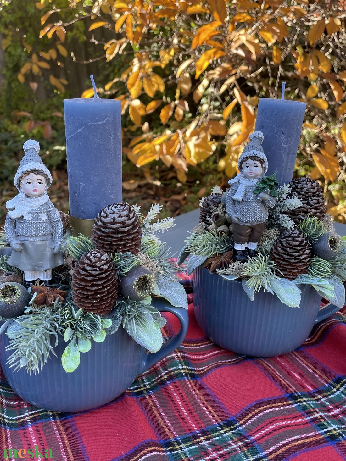 Kisfiú kékben karácsonyi asztaldísz - otthon & életmód - dekoráció - asztal és polc dekoráció - asztaldísz - Meska.hu