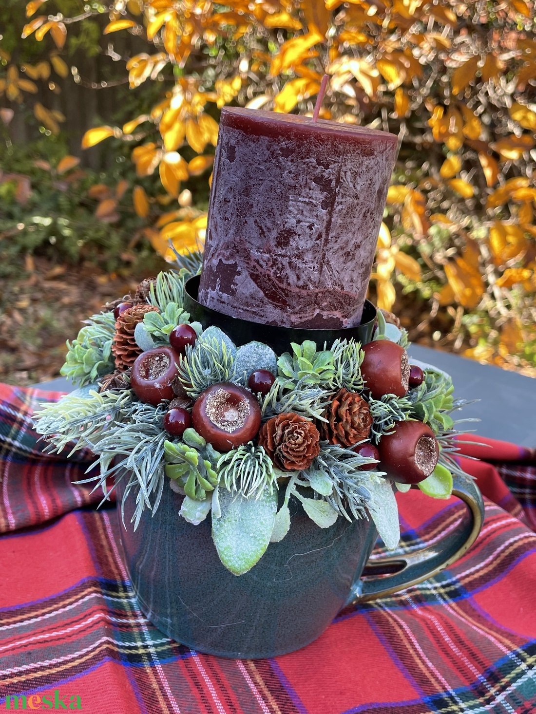 Cserélhető gyertys asztaldísz - otthon & életmód - dekoráció - asztal és polc dekoráció - asztaldísz - Meska.hu