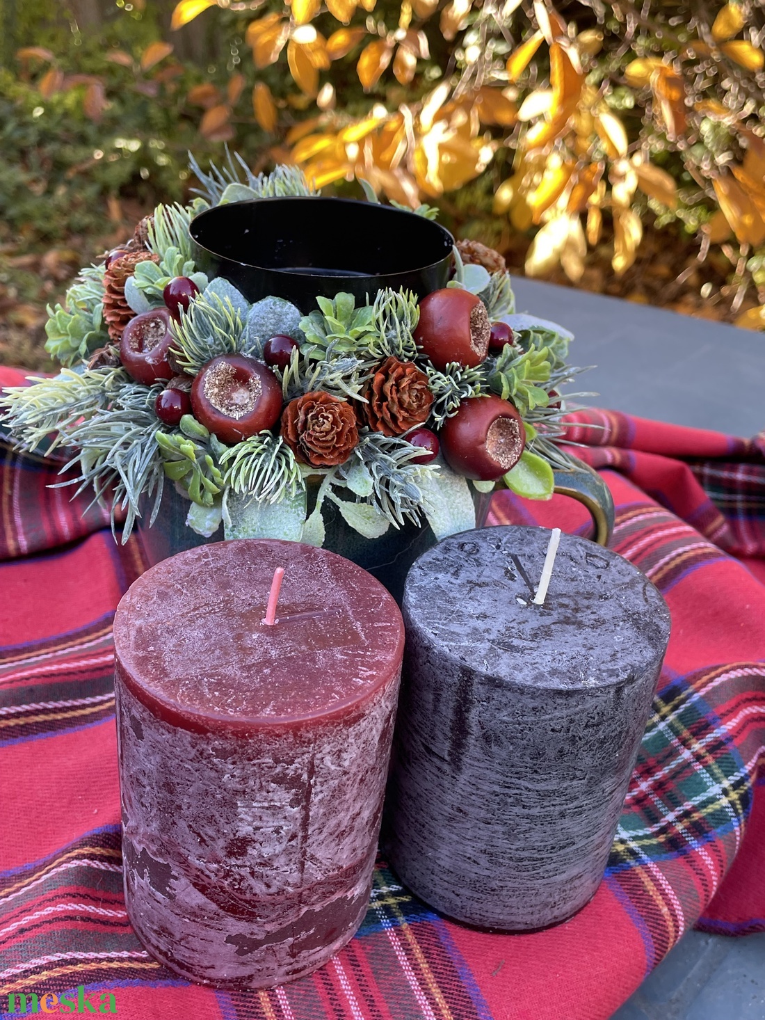 Cserélhető gyertys asztaldísz - otthon & életmód - dekoráció - asztal és polc dekoráció - asztaldísz - Meska.hu