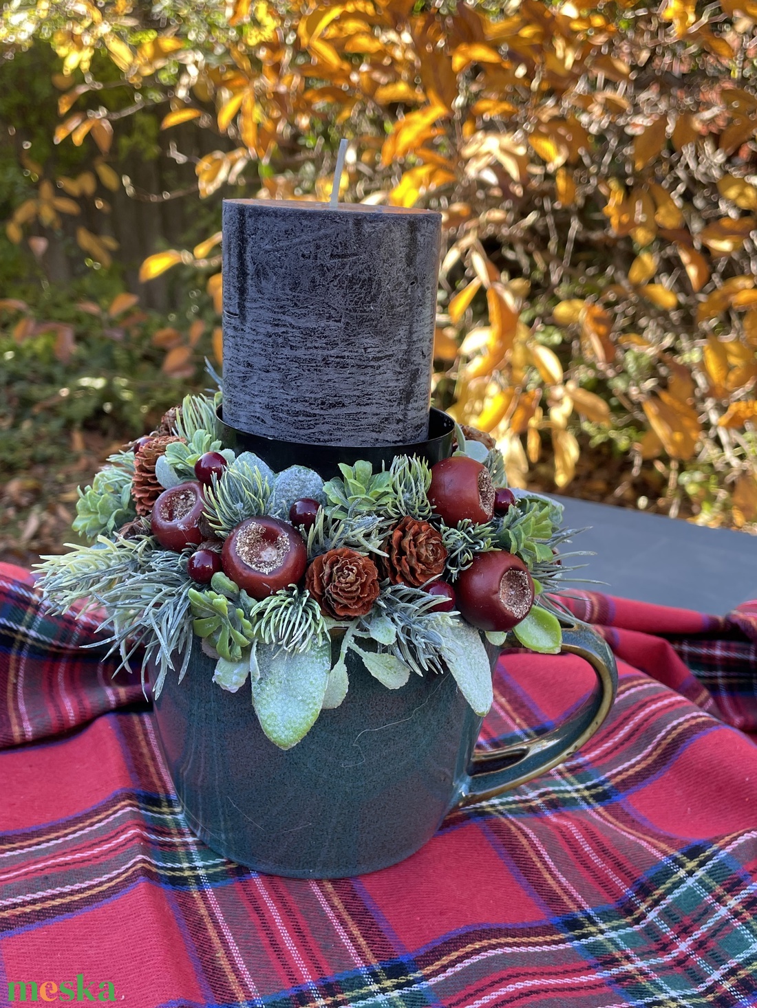 Cserélhető gyertys asztaldísz - otthon & életmód - dekoráció - asztal és polc dekoráció - asztaldísz - Meska.hu