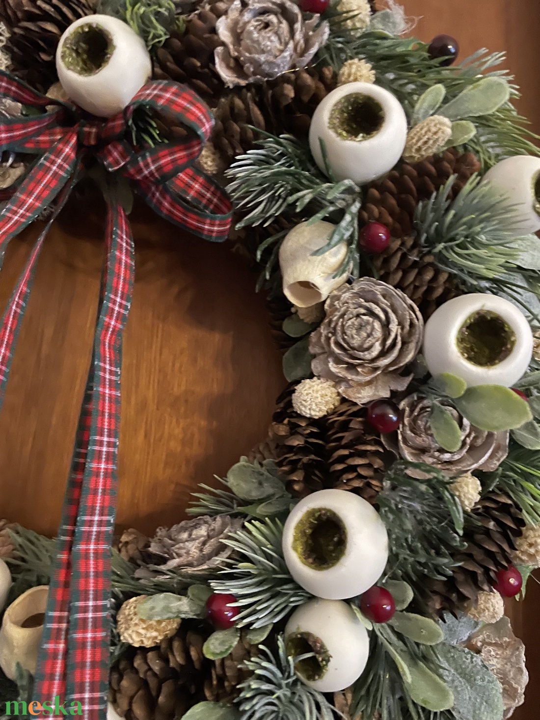 Téli ajtódísz - otthon & életmód - dekoráció - ajtó- és ablak dekoráció - ajtódísz & kopogtató - Meska.hu