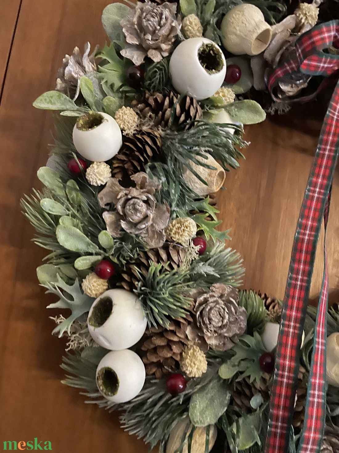 Téli ajtódísz - otthon & életmód - dekoráció - ajtó- és ablak dekoráció - ajtódísz & kopogtató - Meska.hu