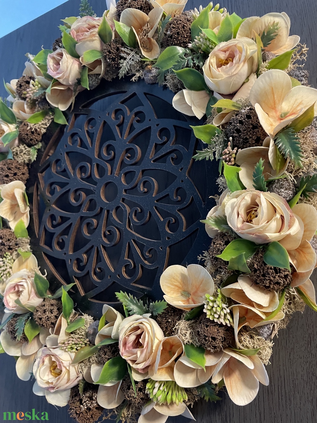 Mandalás kopogtató - otthon & életmód - dekoráció - ajtó- és ablak dekoráció - ajtódísz & kopogtató - Meska.hu