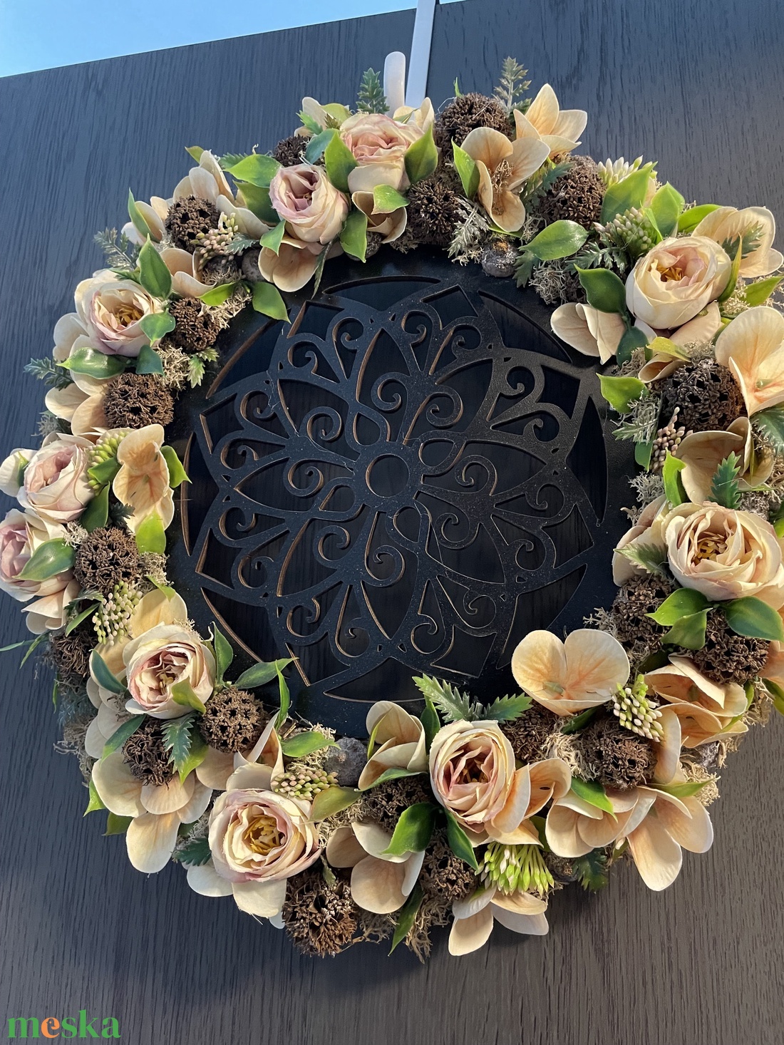 Mandalás kopogtató - otthon & életmód - dekoráció - ajtó- és ablak dekoráció - ajtódísz & kopogtató - Meska.hu