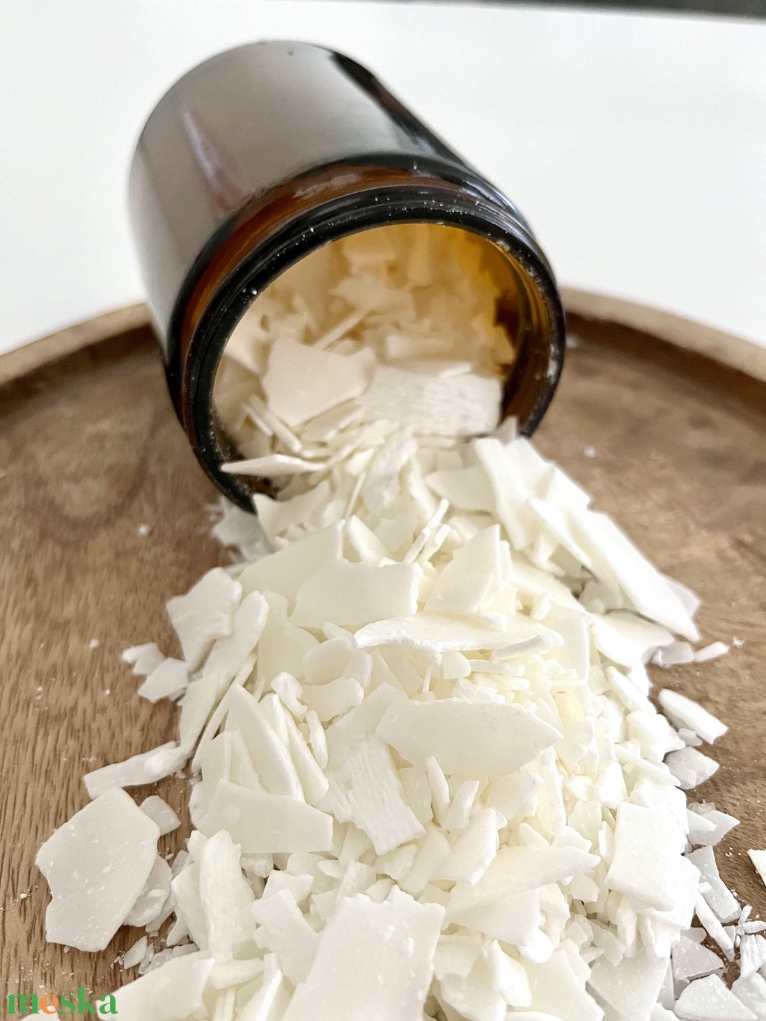 Szójaviasz pehely 0,5 kg - NATURE WAX C3, üveges gyertyákhoz - kellékek & szerszámok - vegyes alapanyag - gyertya alapanyag - Meska.hu