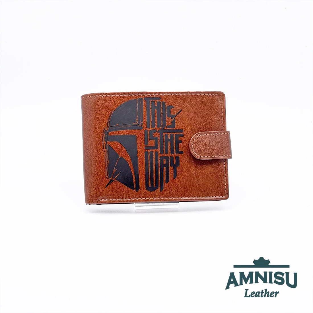 Barna Mandalóris patentos férfi bőr pénztárca BVS1021/T-man - táska & tok - pénztárca & más tok - pénztárca - férfi pénztárca - Meska.hu