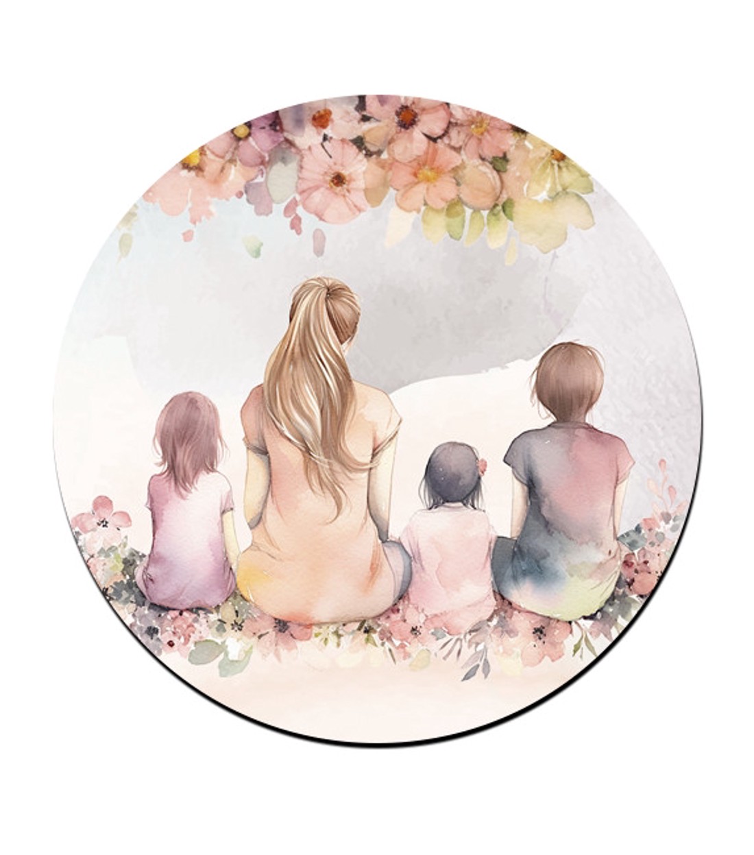 Anya és a három lány mintás bögre alátét -  - Meska.hu