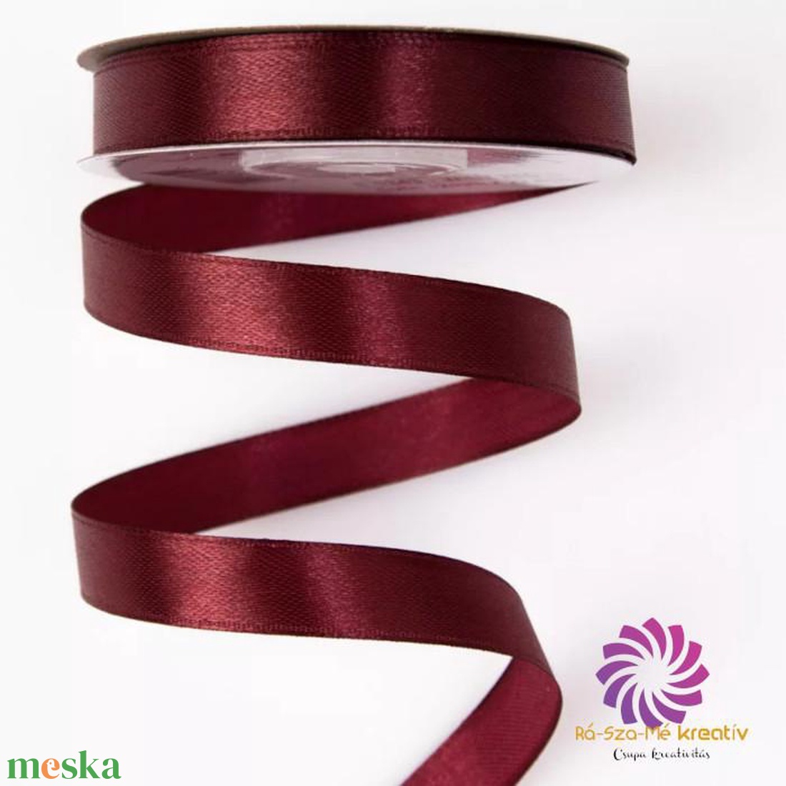 Szatén szalag 12mmx22,86m - wine red - kellékek & szerszámok - rövidáru - szalag, pánt - szatén szalag - Meska.hu Szatén szalag 12mmx22,86m - wine red - kellékek & szerszámok - rövidáru - szalag, pánt - szatén szalag - Meska.hu