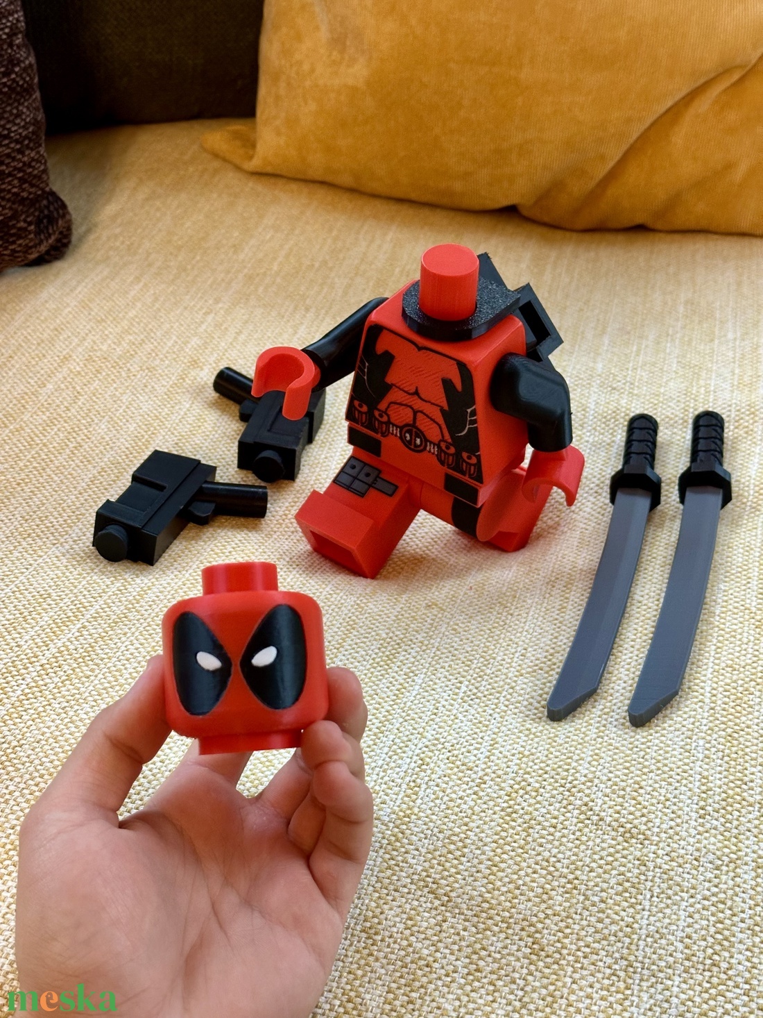 3D lego Deadpool figura - játék & sport - plüssállat & játékfigura - más figura - Meska.hu