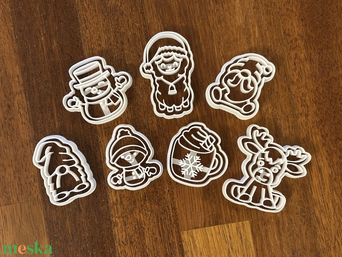 Karácsonyi 3D sütiforma csomag - otthon & életmód - konyhafelszerelés, tálalás - sütés, főzés - sütikiszúró - Meska.hu