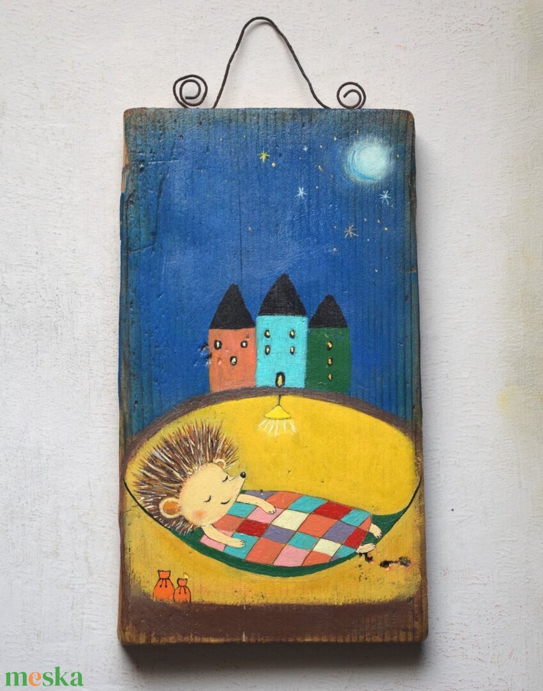 Süni szunyókál - művészet - festmény - akril - Meska.hu