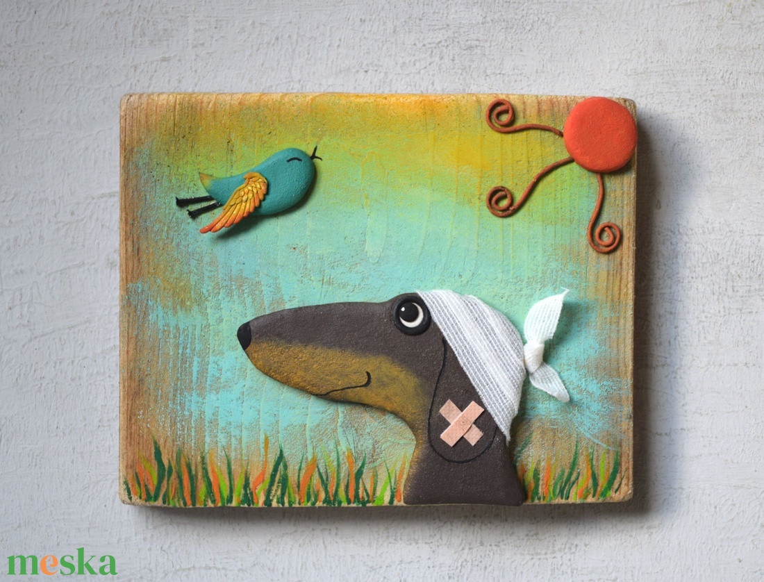 Tacsi beteg - művészet - festmény - akril - Meska.hu