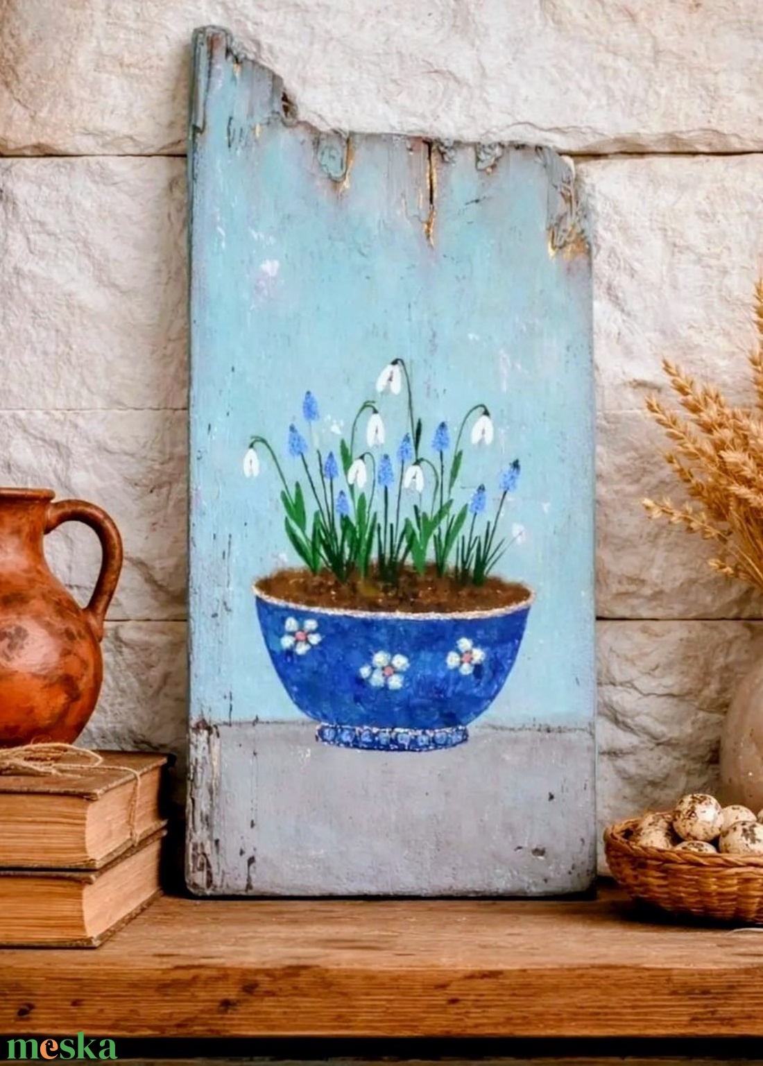 Tavaszodik - művészet - festmény - akril - Meska.hu