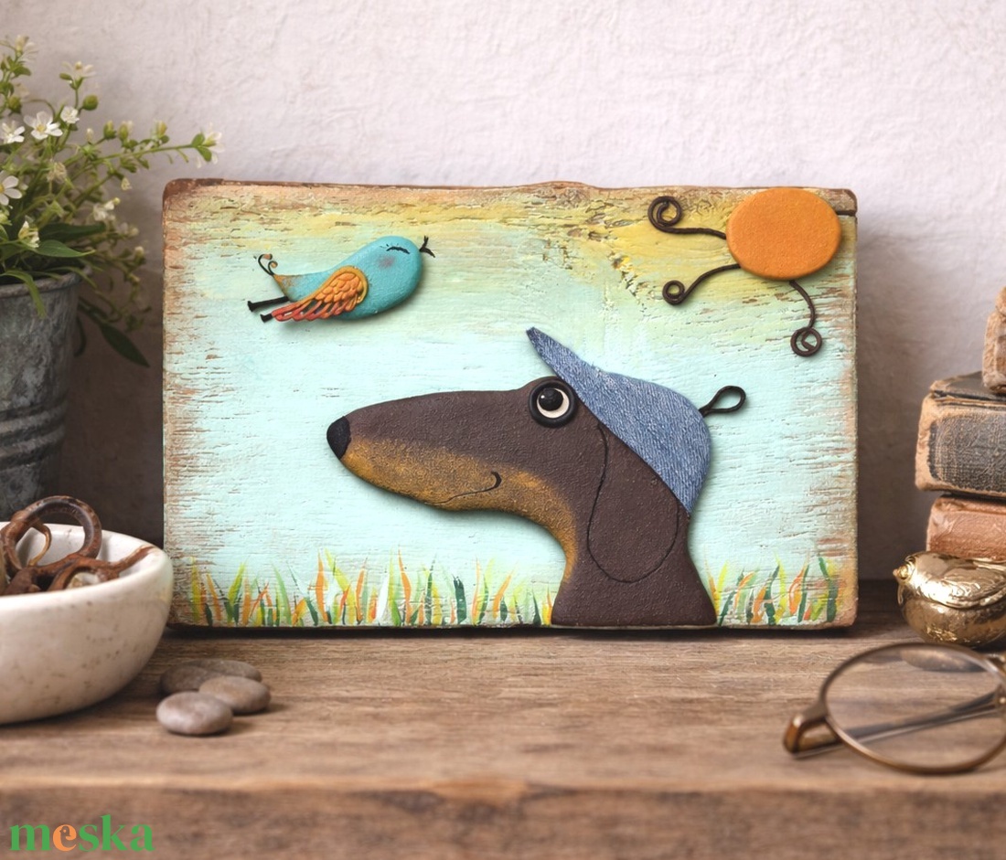 Sapis tacsi - művészet - festmény - akril - Meska.hu