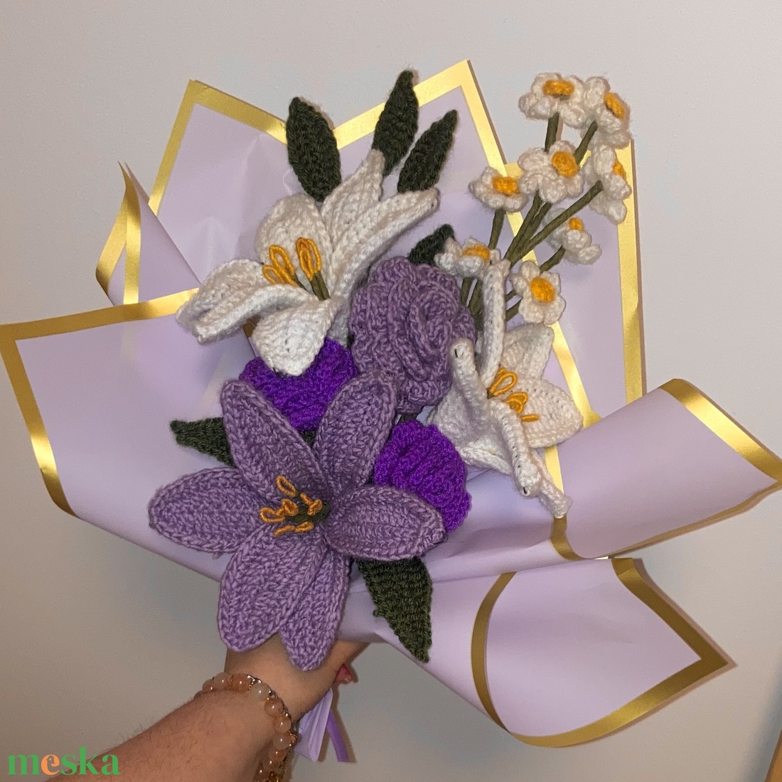 Purple rain bouqet - otthon & életmód - virágdekoráció - virágok - virágcsokor - Meska.hu