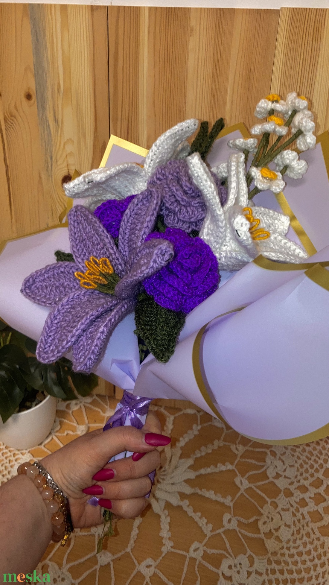 Purple rain bouqet - otthon & életmód - virágdekoráció - virágok - virágcsokor - Meska.hu