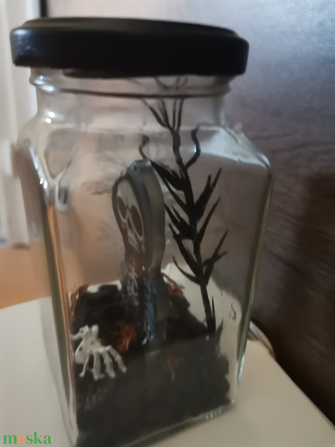 Johny a palackba zárt csonti  - otthon & életmód - dekoráció - halloween - halloweeni dekoráció - Meska.hu
