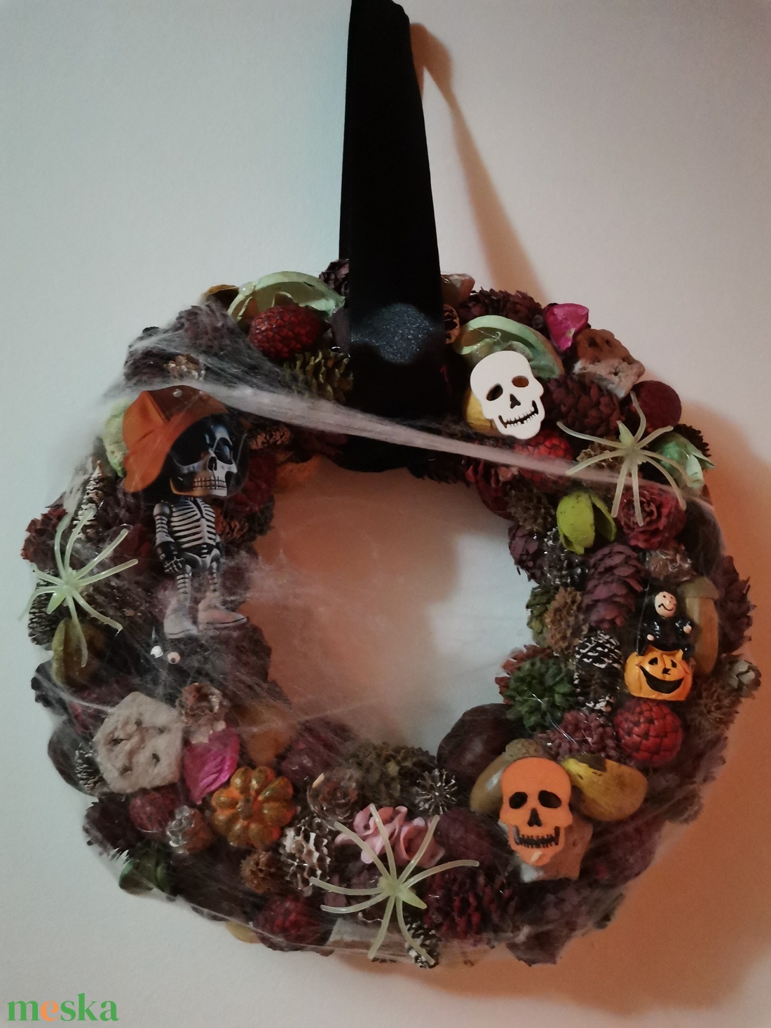 Halloweeni ajtó dísz, kopogtató  - otthon & életmód - dekoráció - halloween - halloweeni ajtódíszek és ablakdíszek - Meska.hu