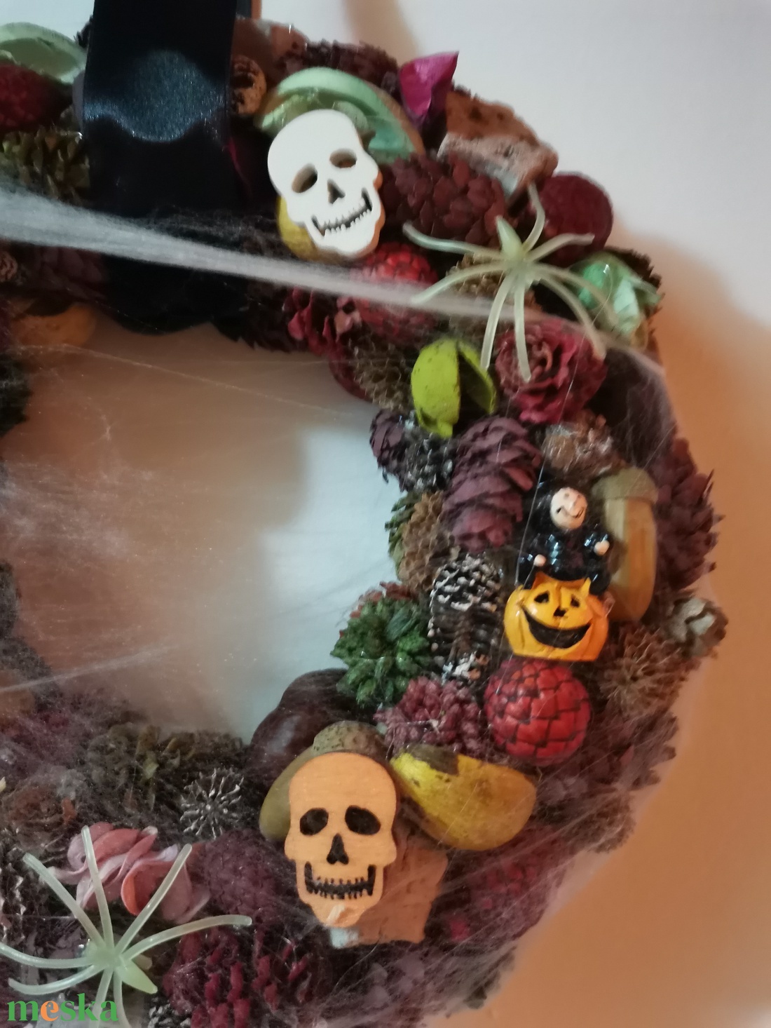 Halloweeni ajtó dísz, kopogtató  - otthon & életmód - dekoráció - halloween - halloweeni ajtódíszek és ablakdíszek - Meska.hu