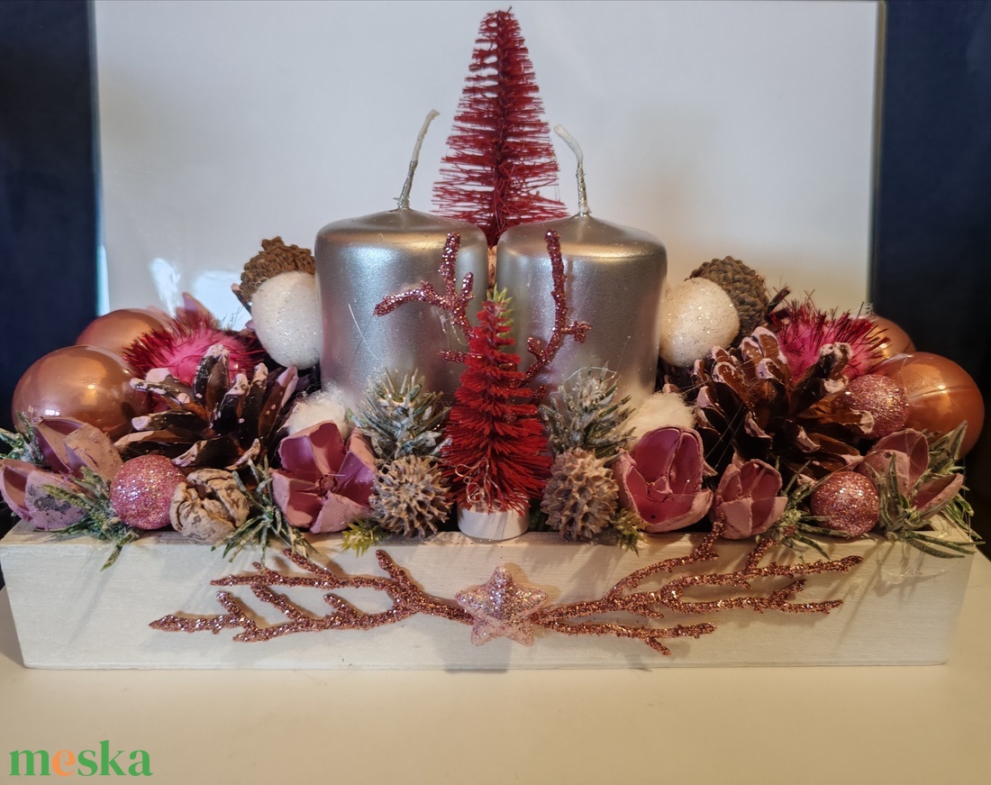 Karácsonyi, adventi dísz  - karácsony - adventi díszek - adventi asztaldísz - Meska.hu