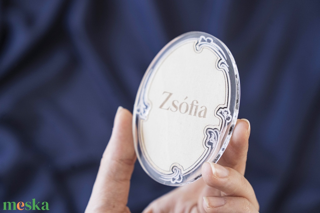 Gravírozott akrilüveg és fa köszönetajándék - esküvő - emlék & ajándék - köszönőajándék - Meska.hu