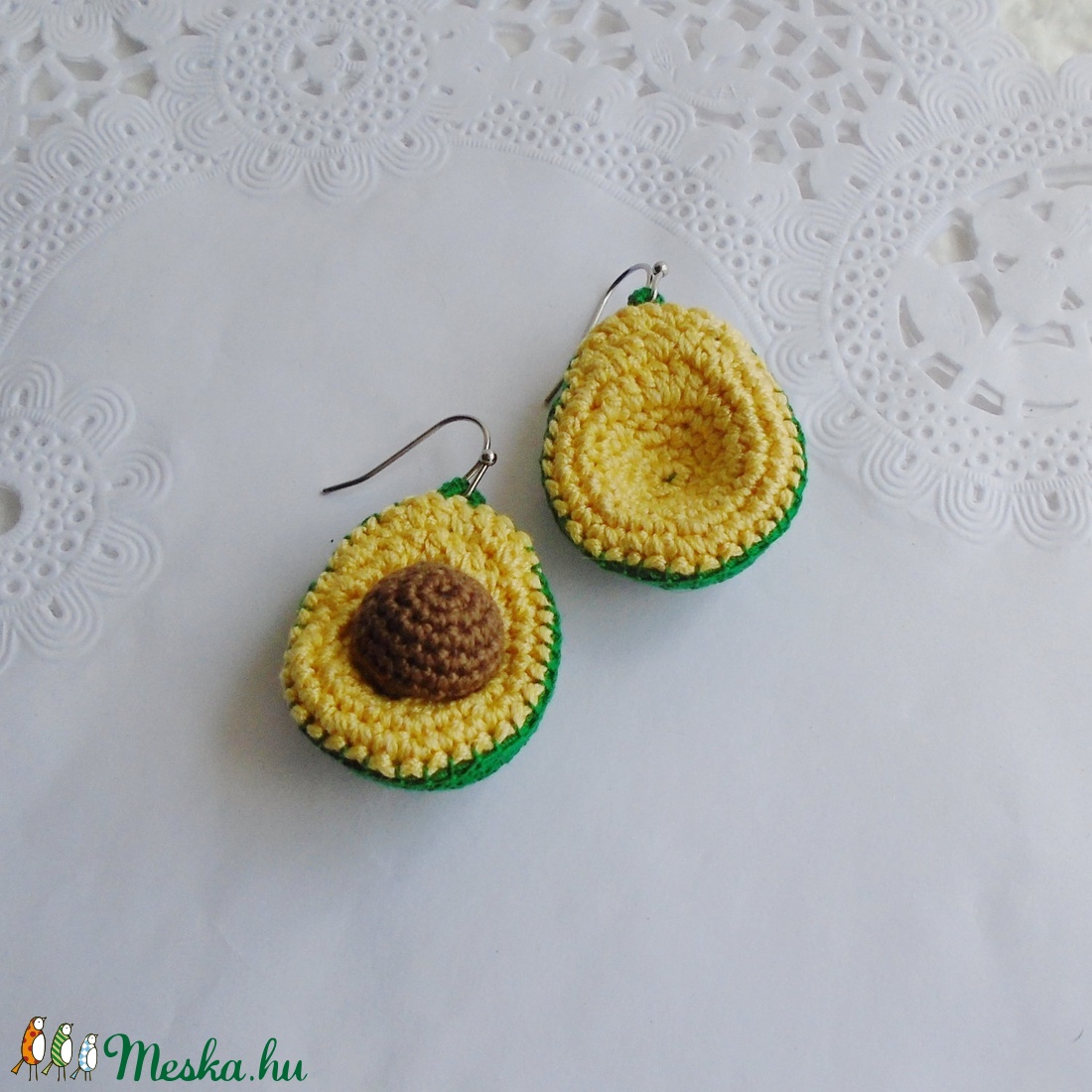 Miniatűr avokádó fülbevalók - ékszer - fülbevaló - lógó csepp fülbevaló - Meska.hu Miniatűr avokádó fülbevalók - ékszer - fülbevaló - lógó csepp fülbevaló - Meska.hu